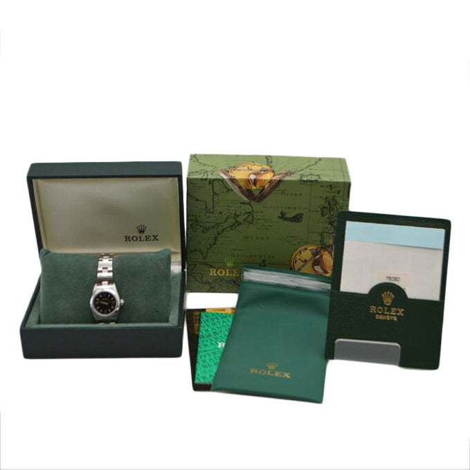 ROLEX ロレックス/オイスター・パーペチュアル/ブラック文字盤/76080//A38**********/Aランク/89