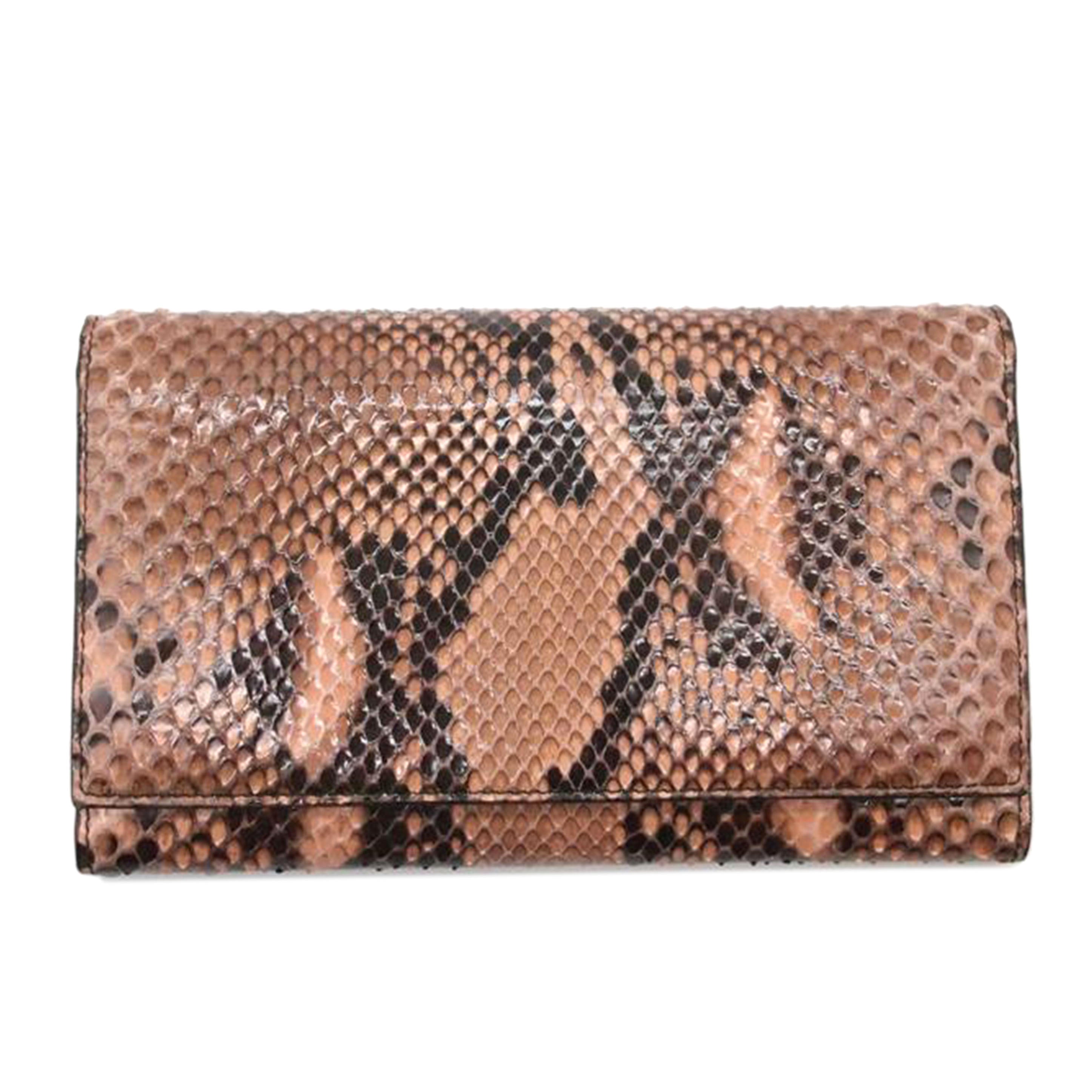 PRADA プラダ/パイソン二つ折財布/1M0608//Aランク/91