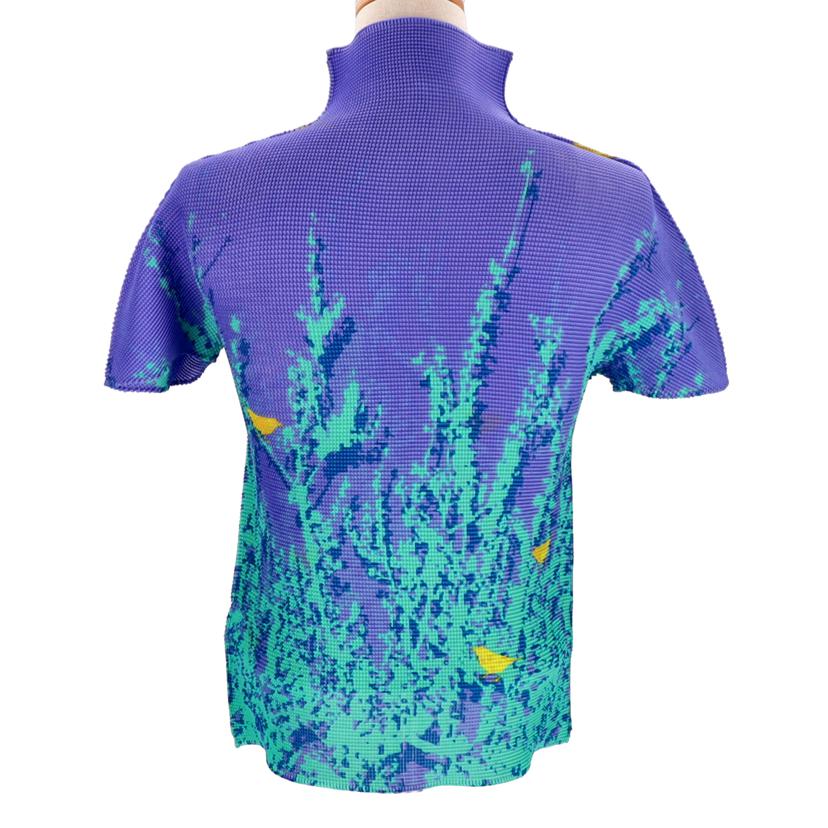 ISSEY MIYAKE me イッセイミヤケ/ハイネックカットソー半袖//ABランク/75