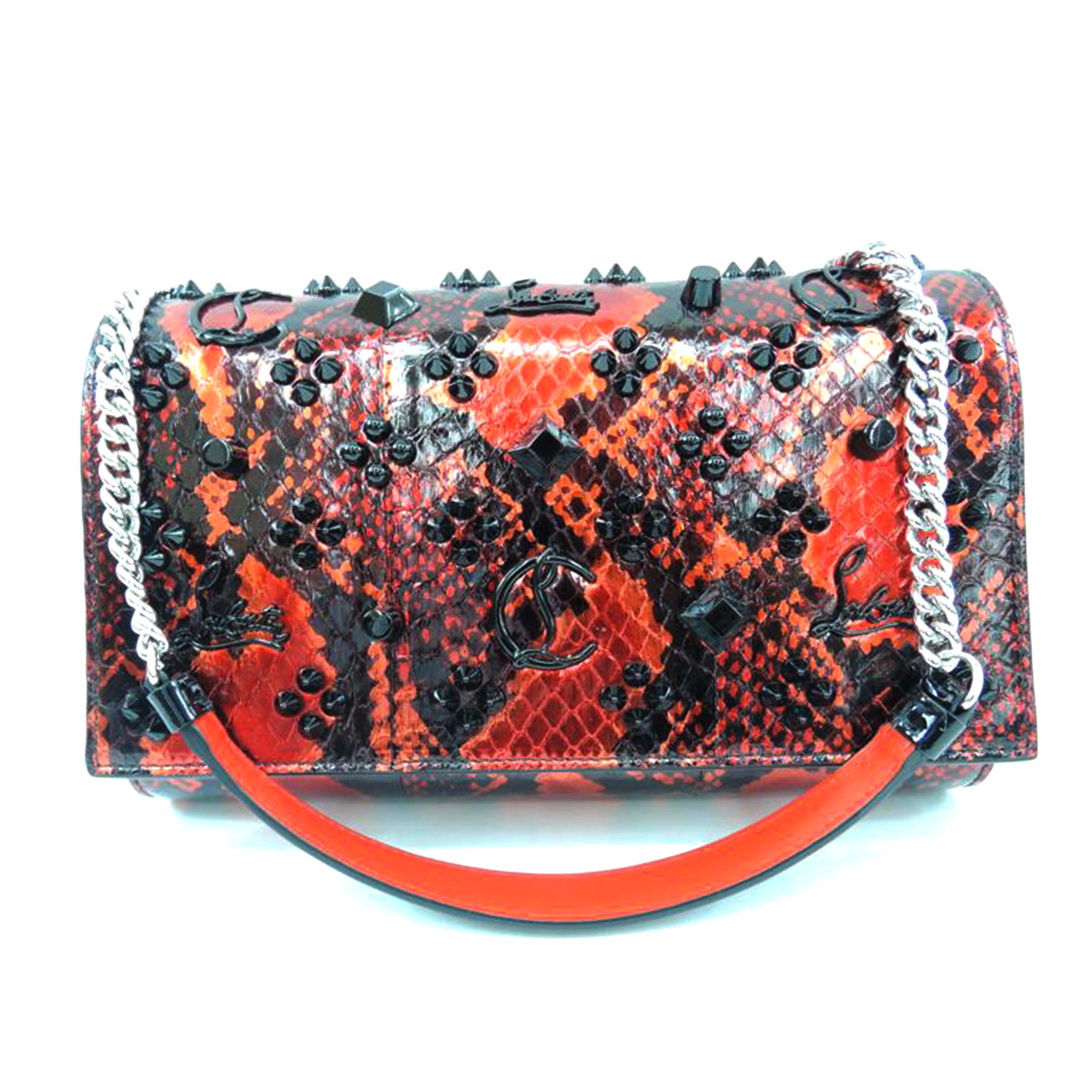 C.Louboutin ルブタン/パロマ/パイソン/クラッチショルダーバッグ/3195010//Aランク/06