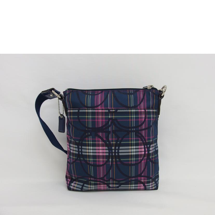 COACH コーチ ナイロンミニショルダー/シグネチャータータンチェック/ショルダーバッグ//Aランク/04