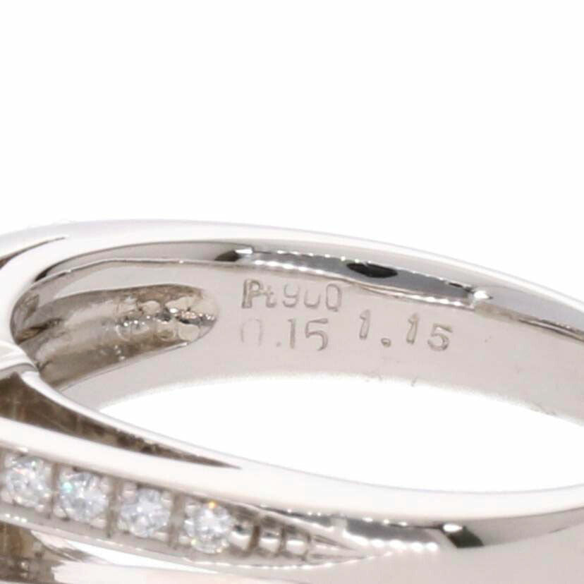 /◎ PT900ダイヤリング1.15/0.15ct//Aランク/75