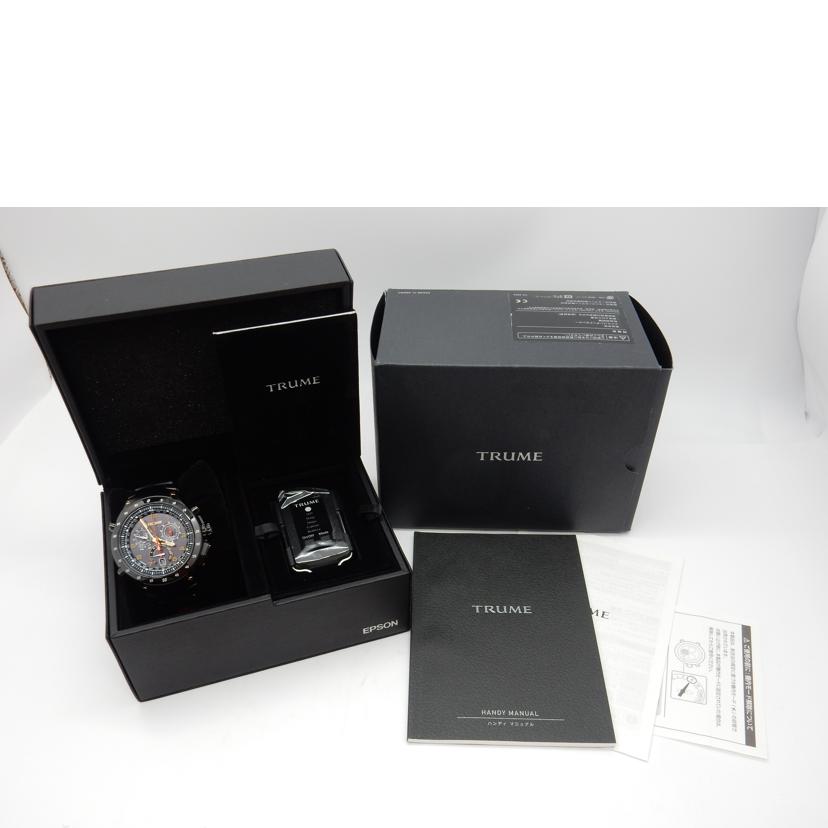 EPSON エプソン/トゥルーム/ソーラー/GPS電波時計/TR-MB8006//B7E0033/ABランク/02
