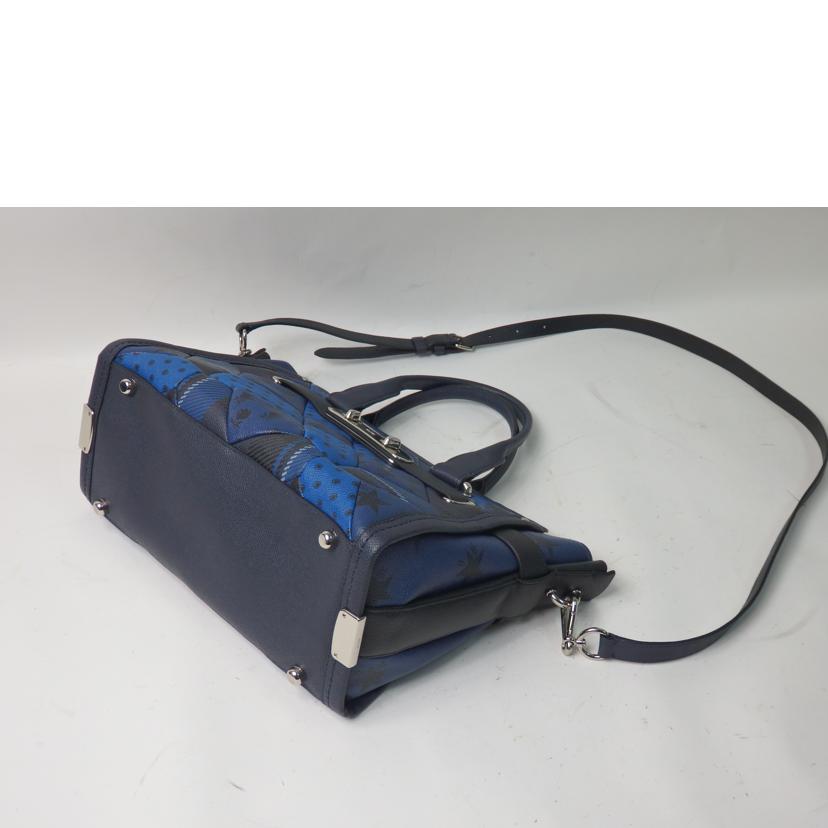 COACH コーチ/スワッガーキャリーオール2wayバッグ/ダークネイビー×ブルー/34558//L1493/Aランク/84