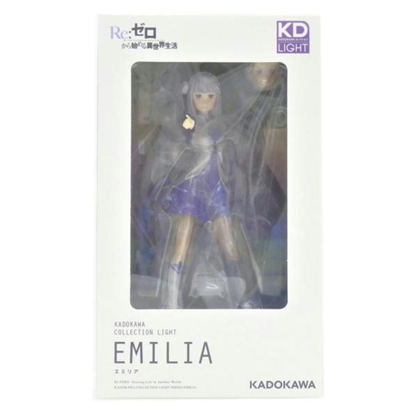 KADOKAWA カドカワ/エミリア 「Re:ゼロから始める異世界生活」 KADOKAWAコレクションLIGHT PVC&ABS製塗装済み完成品 //Sランク/88