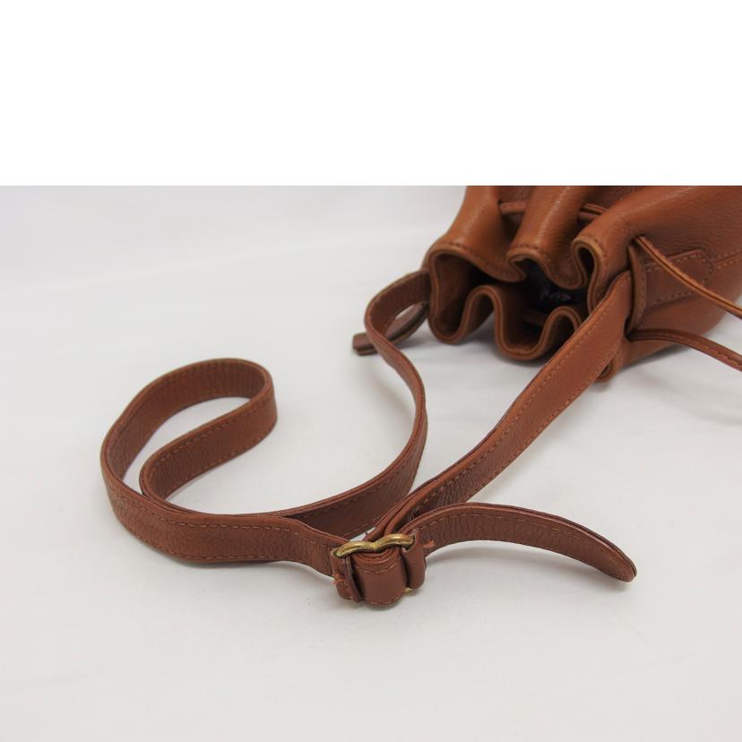 COACH コーチ オールレザー 肩掛け/巾着ショルダーバッグ/ブラウン/4905//H5M/ABランク/04