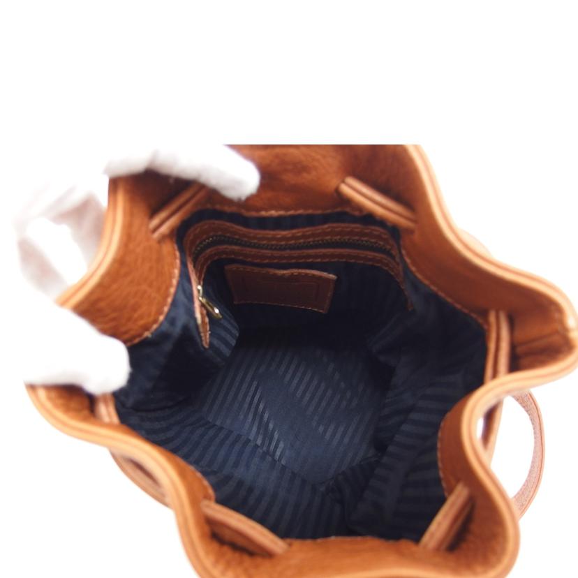 COACH コーチ オールレザー 肩掛け/巾着ショルダーバッグ/ブラウン/4905//H5M/ABランク/04