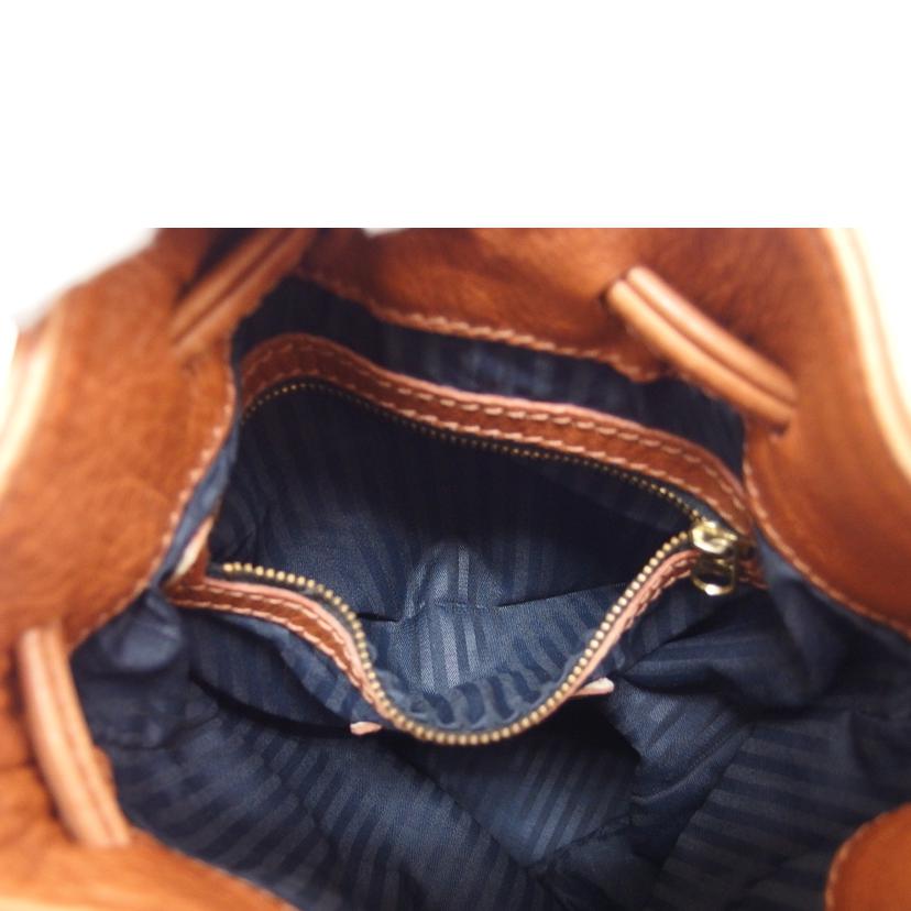 COACH コーチ オールレザー 肩掛け/巾着ショルダーバッグ/ブラウン/4905//H5M/ABランク/04