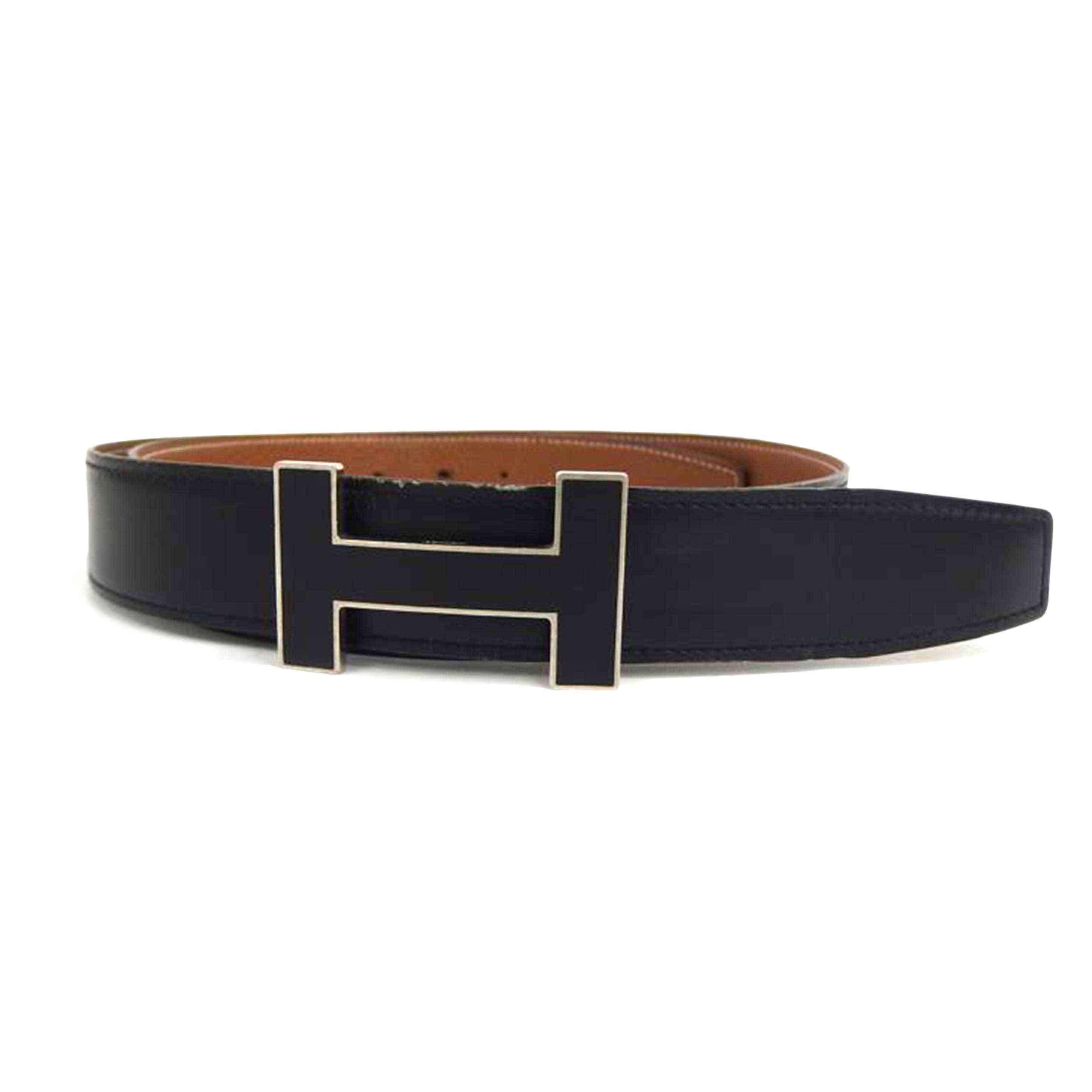 HERMES エルメス/HERMES Hバックルレザーベルト//BCランク/82
