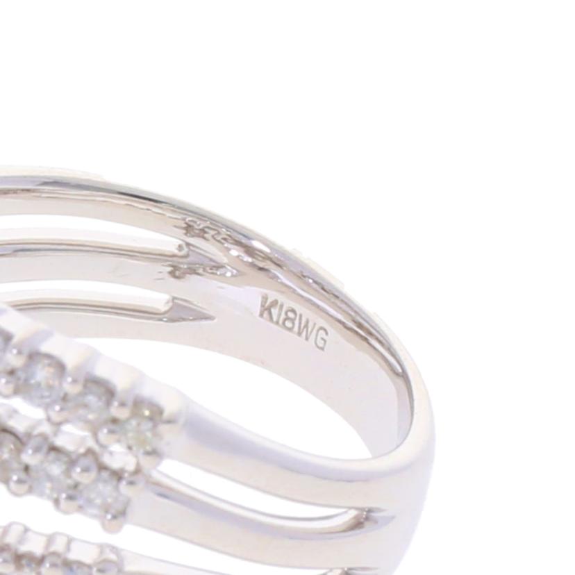 /◎ K18WGダイヤリング1.00ct//Aランク/75