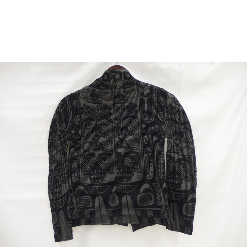 ISSEY MIYAKE イッセイミヤケ/me ISSEY MIYAKE ト-テムポールモチーフカ-ディガン/MI43FO581//ABランク/82
