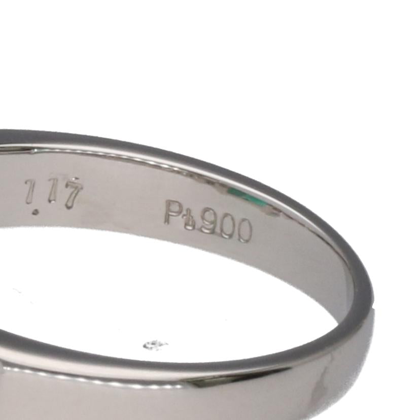 /◎ PT900エメラルドダイヤリング1.17/D0.699ct//Aランク/75