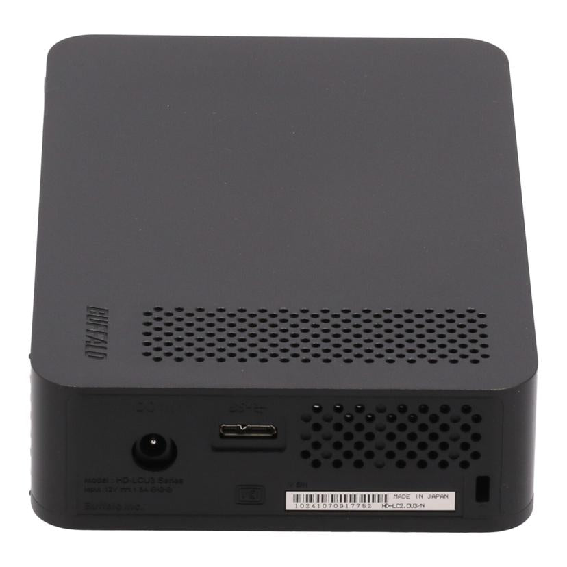 BUFFALO バッファロー/外付けHDD 2TB/HD-LC2.0U3/N//10241070917752/Bランク/81