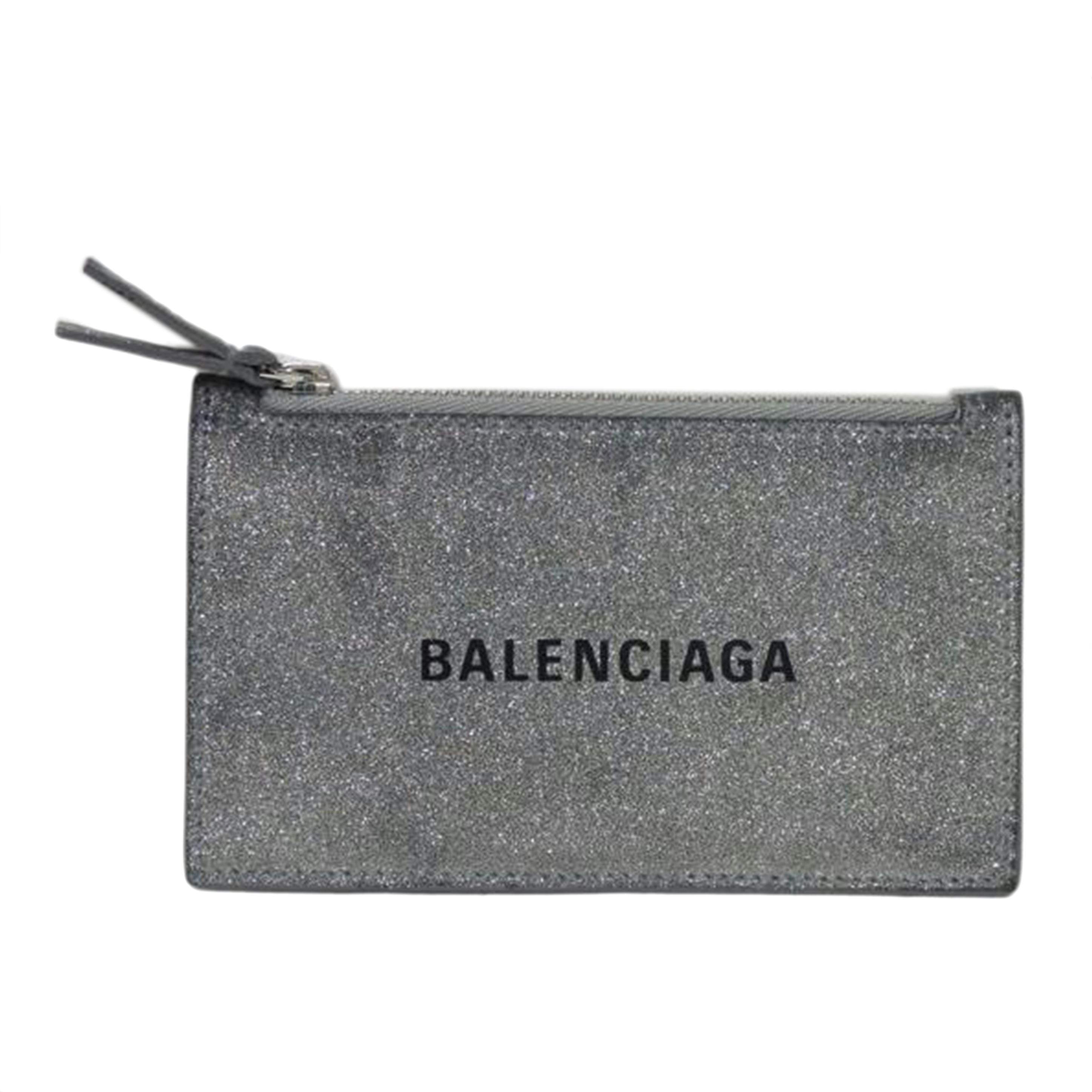 BALENCIAGA バレンシアガ/エブリデイカードケース/コインケース/シルバーグリッター/9264840517390//U・568148/ABランク/84