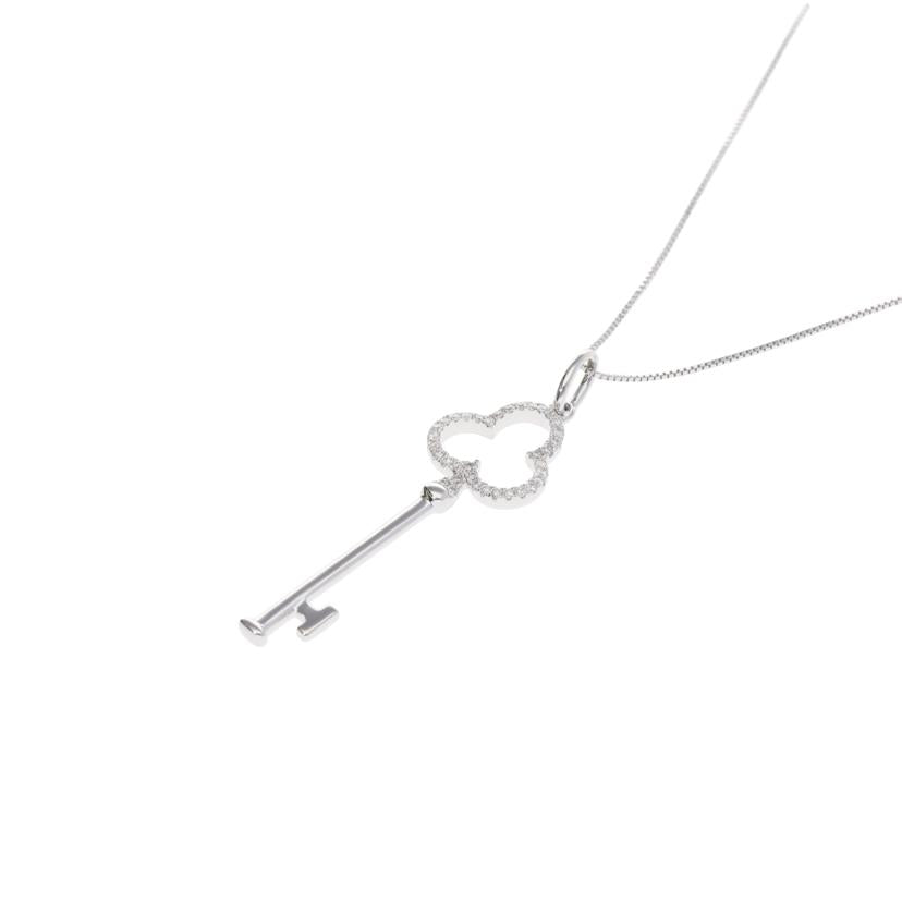 / K18WGダイヤネックレス0.20ct//Aランク/75