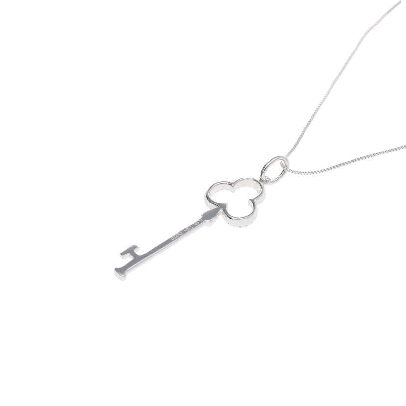 / K18WGダイヤネックレス0.20ct//Aランク/75
