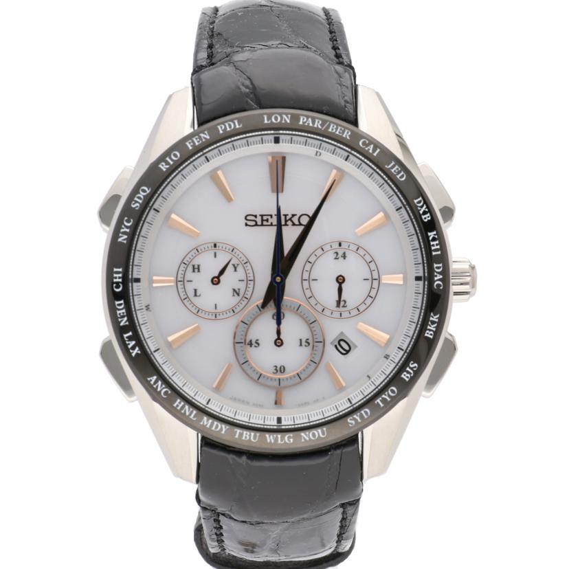 SEIKO セイコー/セイコーブライツ/クロノグラフ/ソーラー電波/チタン/8B92-0AP0//6D0***/SAランク/75