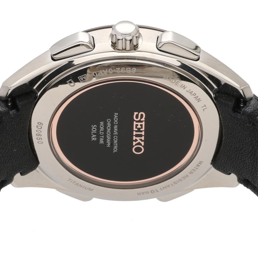 SEIKO セイコー/セイコーブライツ/クロノグラフ/ソーラー電波/チタン/8B92-0AP0//6D0***/SAランク/75