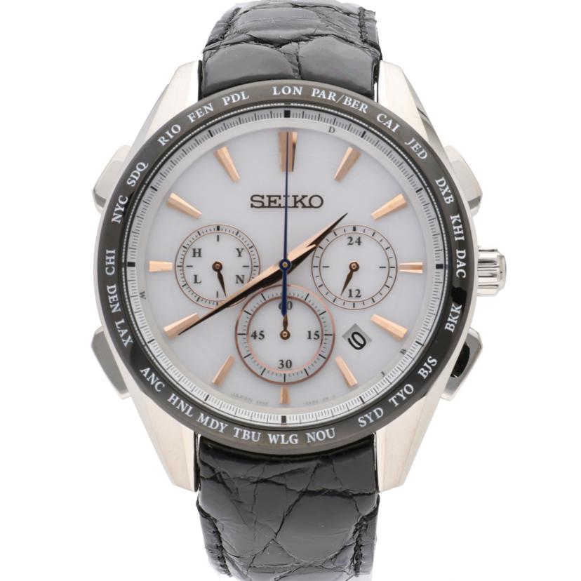 SEIKO セイコー/セイコーブライツ/クロノグラフ/ソーラー電波/チタン/8B92-0AP0//6O0***/SAランク/75