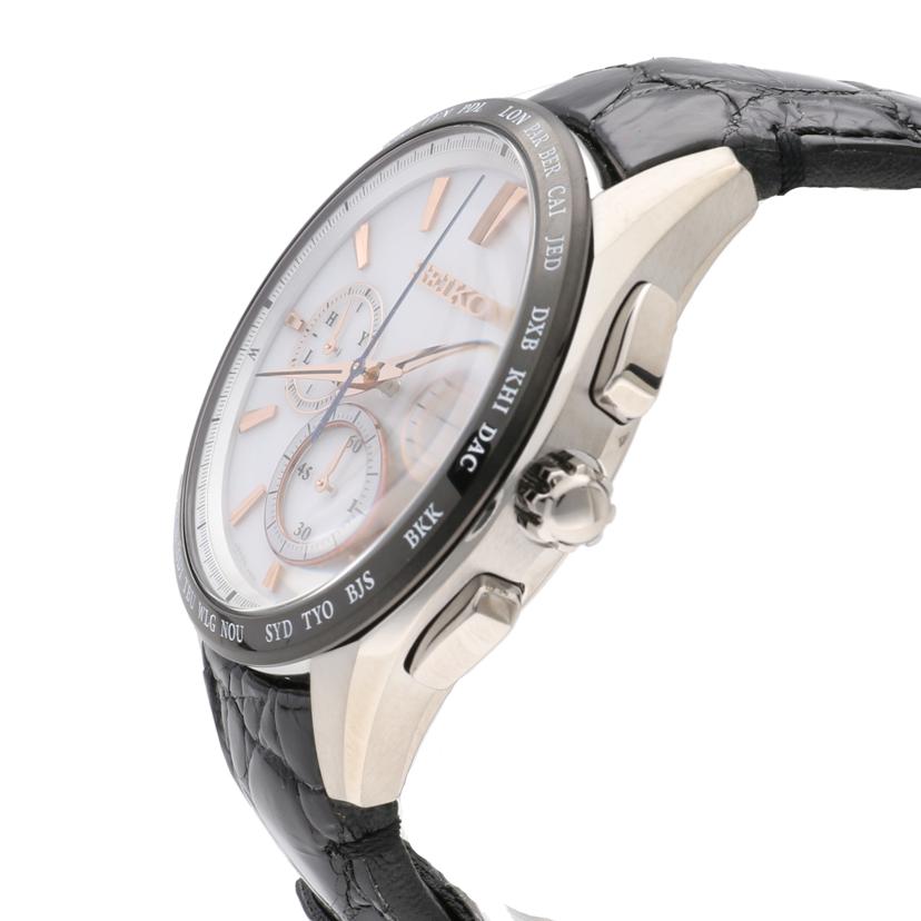SEIKO セイコー/セイコーブライツ/クロノグラフ/ソーラー電波/チタン/8B92-0AP0//6O0***/SAランク/75