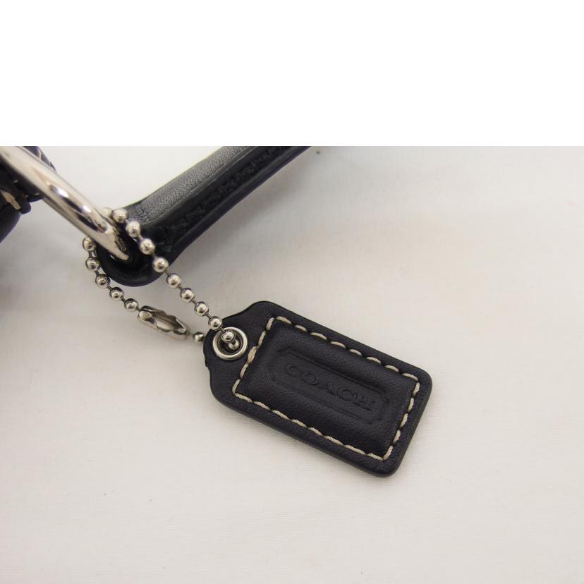 COACH コーチ キャンバス/シグネチャーミニショルダーバッグ/グレー×ブラック//Aランク/04