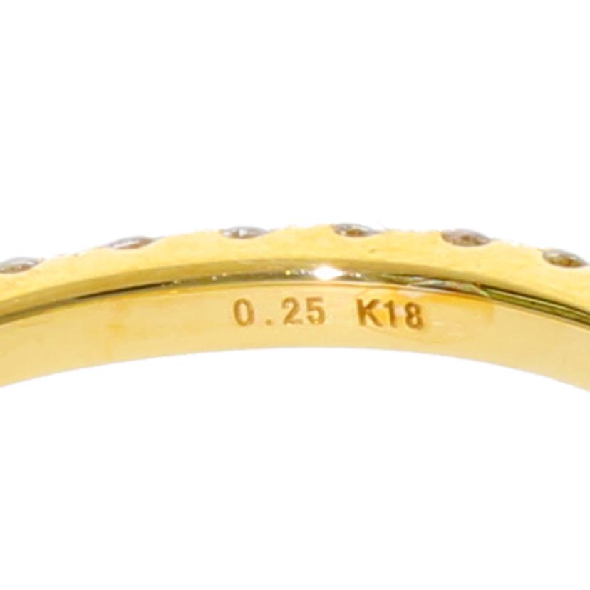 / K18ダイヤリング0.217/0.25ctソーティング//Aランク/75