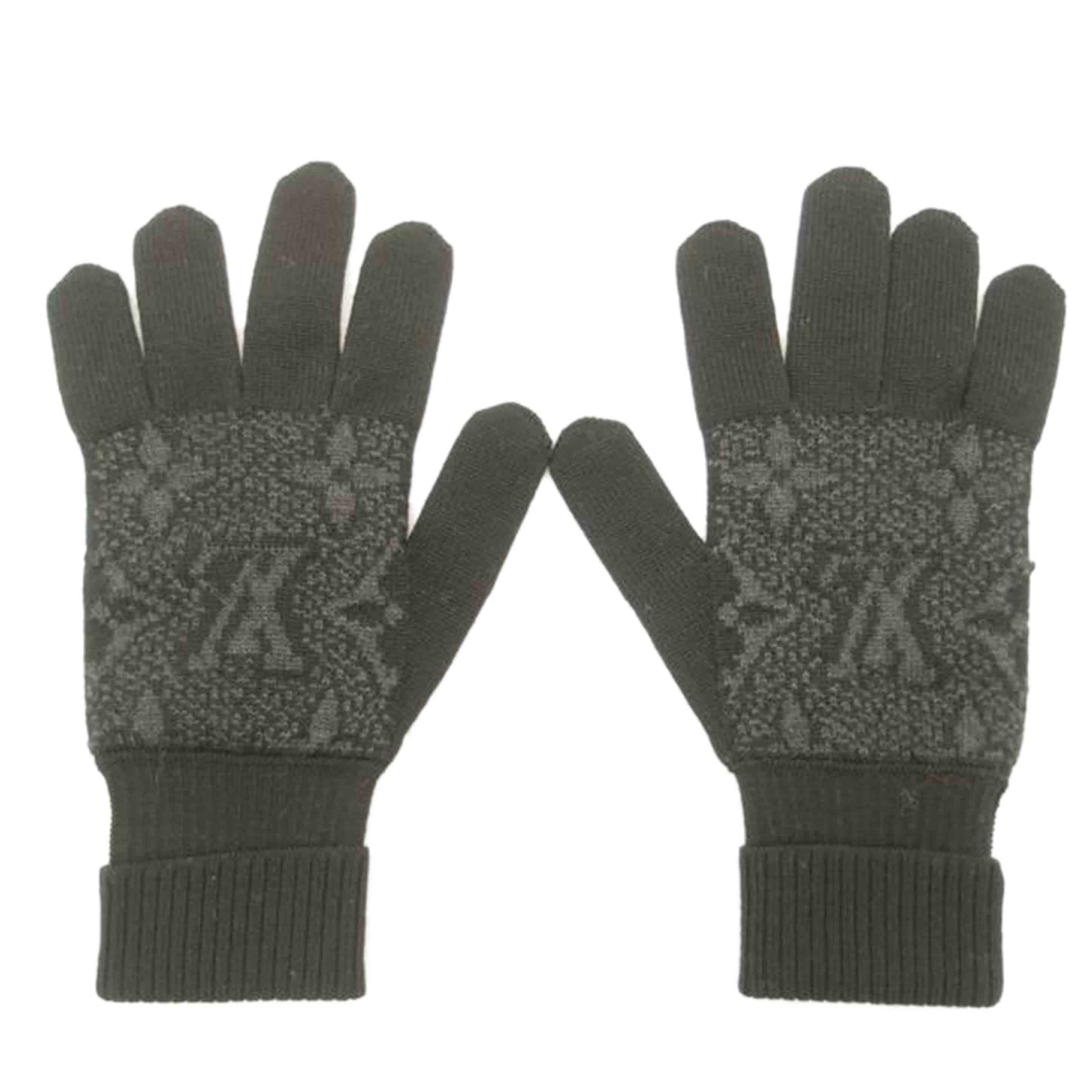 LOUIS VUITTON ルイ・ヴィトン モノグラムエクリプス ウール100% 手袋 メンズ レディース/ゴン・モノグラム/エクリプス/M70735//MY0***/Aランク/69