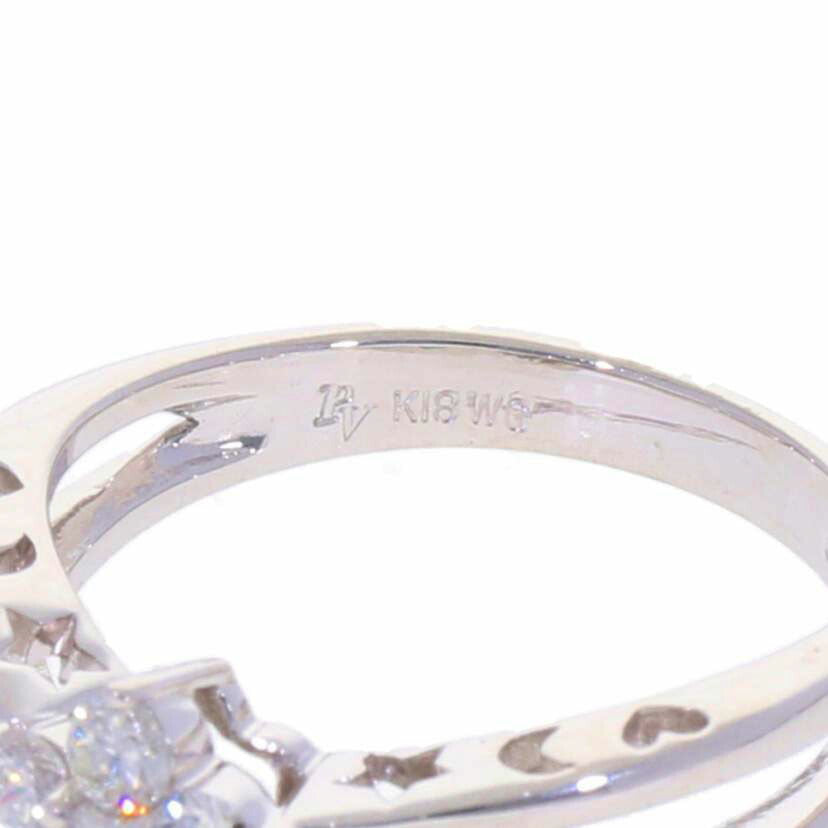 / PV/K18WGダイヤリング0.30ct//Aランク/75