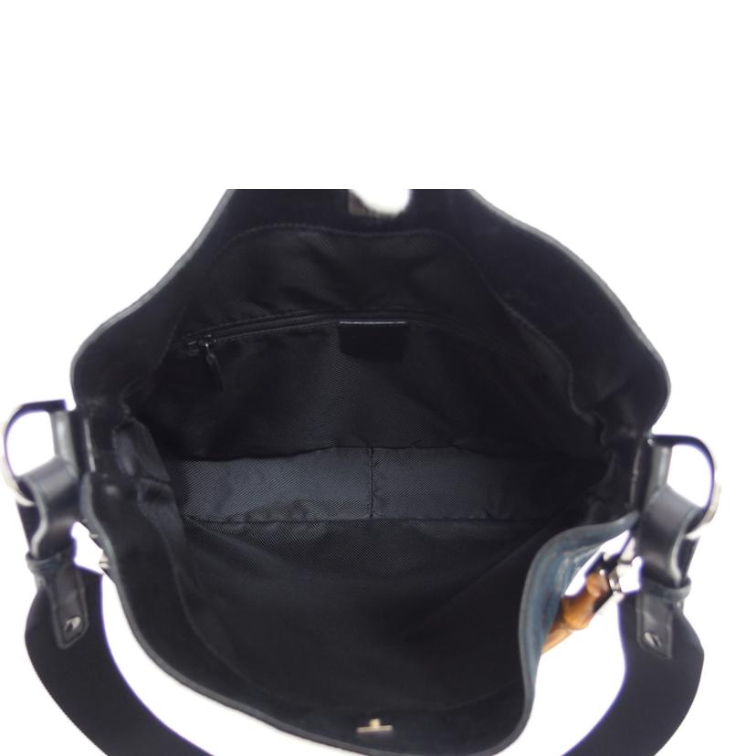 GUCCI グッチ ハンドバッグ ワンショルダーバッグ レザー/GGキャンバス/バンブー2WAYバッグ/ブラック/001.4095//001***/ABランク/04