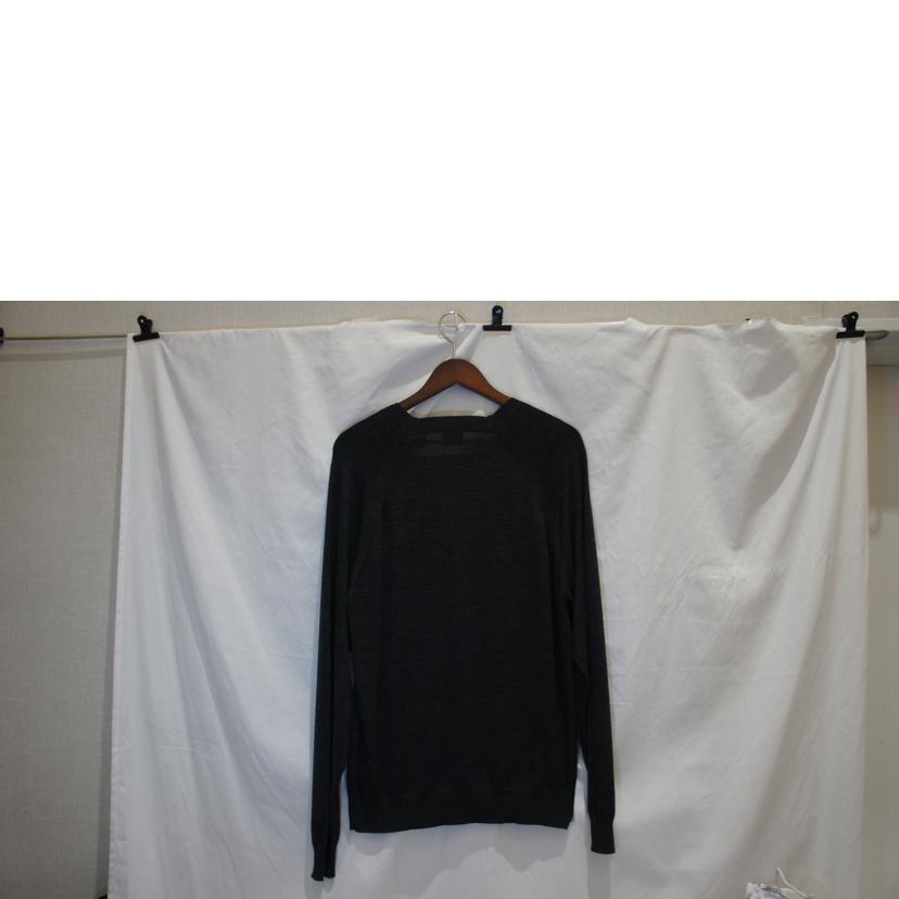 BURBERRY LONDON バーバリーロンドン/ロゴ刺繍ハイゲージニット GRY//Aランク/94