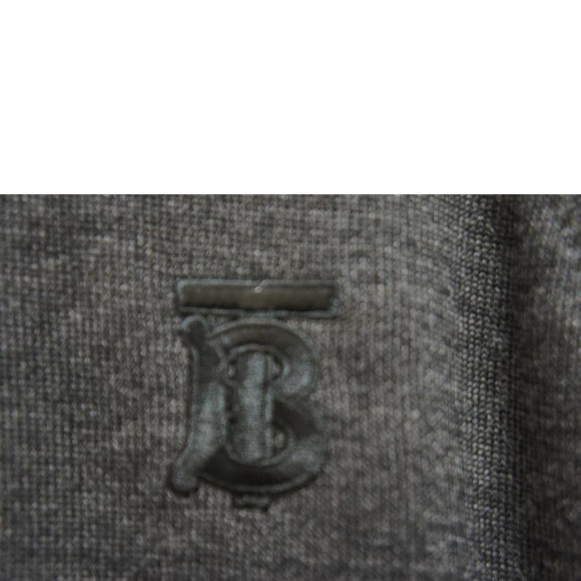 BURBERRY LONDON バーバリーロンドン/ロゴ刺繍ハイゲージニット GRY//Aランク/94