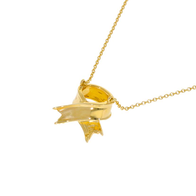 TIFFANY ティファニー/ K18リボンモチーフネックレス//Aランク/75