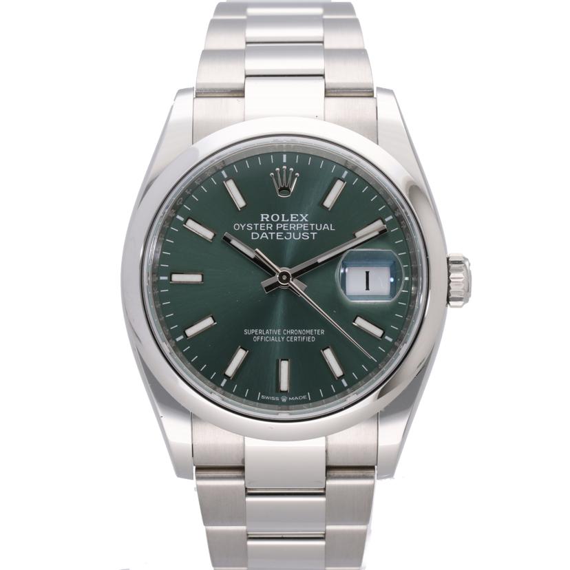 ROLEX ロレックス 新ギャラ2022年 オイスターブレス /デイトジャスト36/ミントグリーン/ランダム番/126200//5K7N6950/Aランク/75