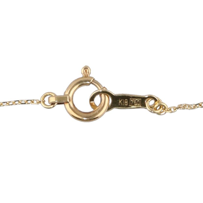 / AHKAH/K18ダイヤネックレス//Aランク/75