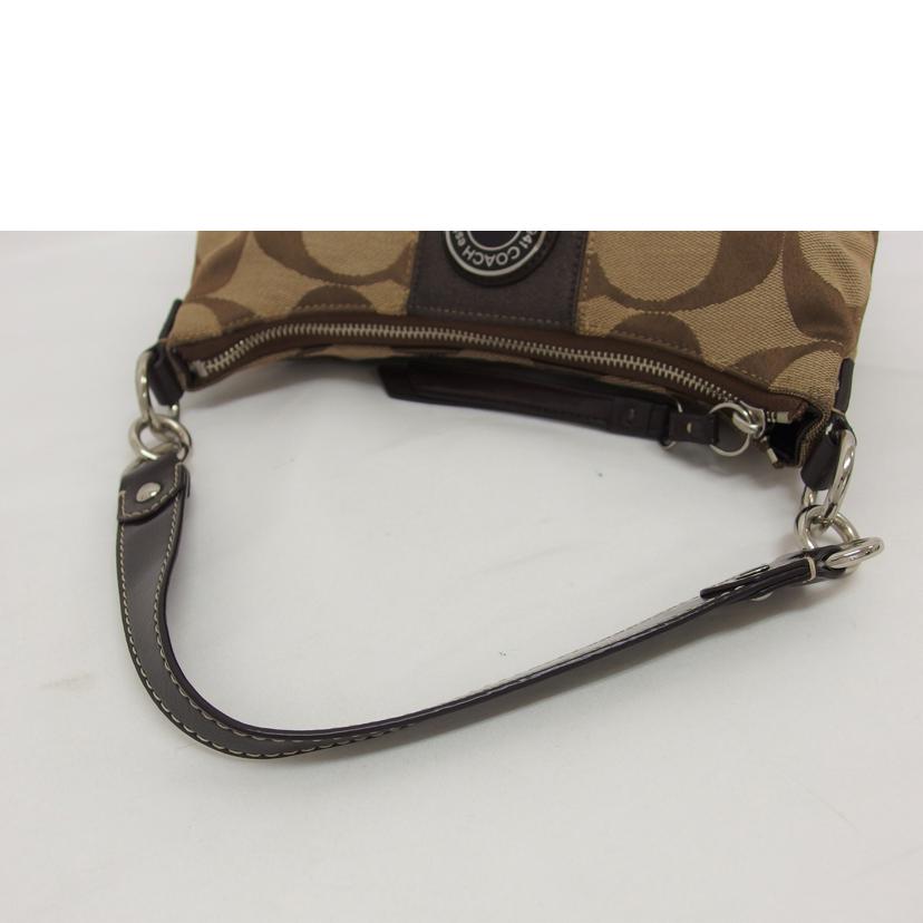 COACH コーチ ハンドバッグ キャンバス ブラウン/シグネチャー2WAYショルダーバッグ/ベージュ/F19218//A12**/ABランク/04