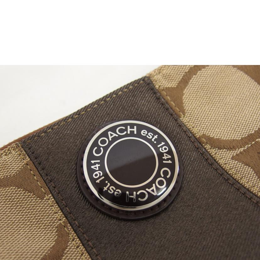 COACH コーチ ハンドバッグ キャンバス ブラウン/シグネチャー2WAYショルダーバッグ/ベージュ/F19218//A12**/ABランク/04