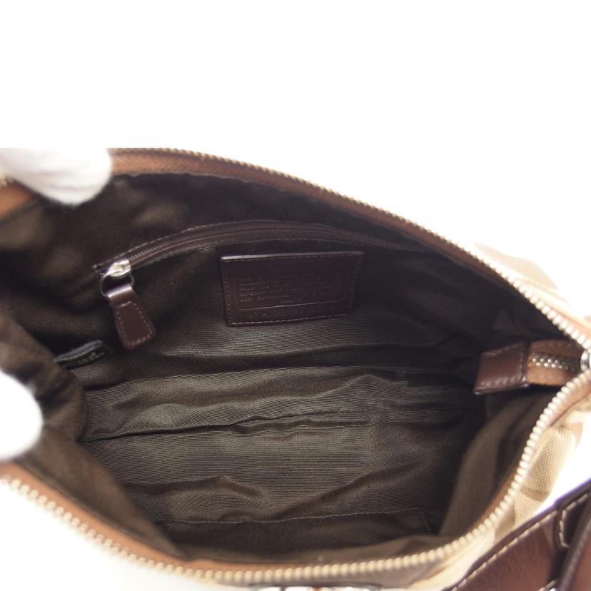COACH コーチ ハンドバッグ キャンバス ブラウン/シグネチャー2WAYショルダーバッグ/ベージュ/F19218//A12**/ABランク/04