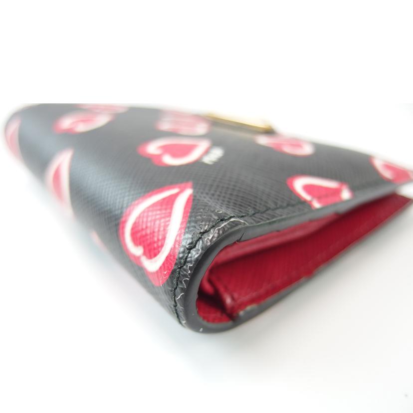 PRADA プラダ/サフィアーノ2つ折財布/ハート/1MV204//107F/ABランク/83