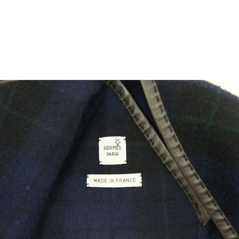 HERMES エルメス/HERMES カシミヤチェックポンチョ//Bランク/82