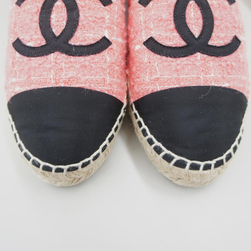 CHANEL シャネル/ツイードグログラン/ココマークエスパドリーユ//サイス****/SAランク/75