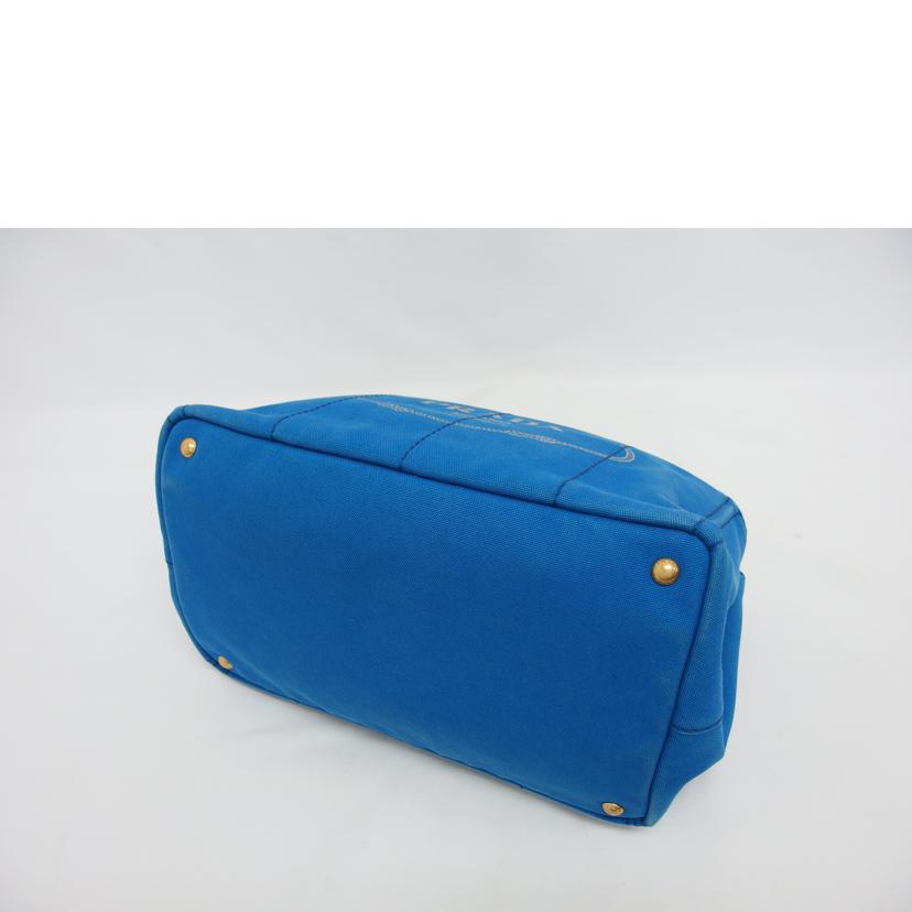 PRADA プラダ キャンバス ハンドバッグ ショルダーバッグ/カナパ/2WAYトートバッグ/ブルー//204/Bランク/04