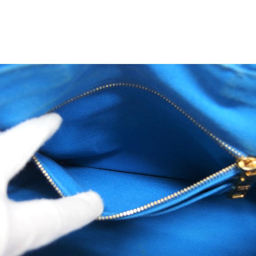 PRADA プラダ キャンバス ハンドバッグ ショルダーバッグ/カナパ/2WAYトートバッグ/ブルー//204/Bランク/04