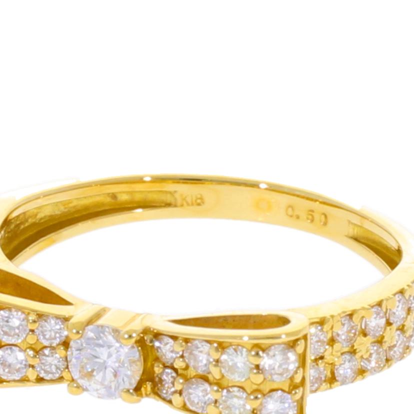 / K18ダイヤリング 0.50ct//Aランク/75