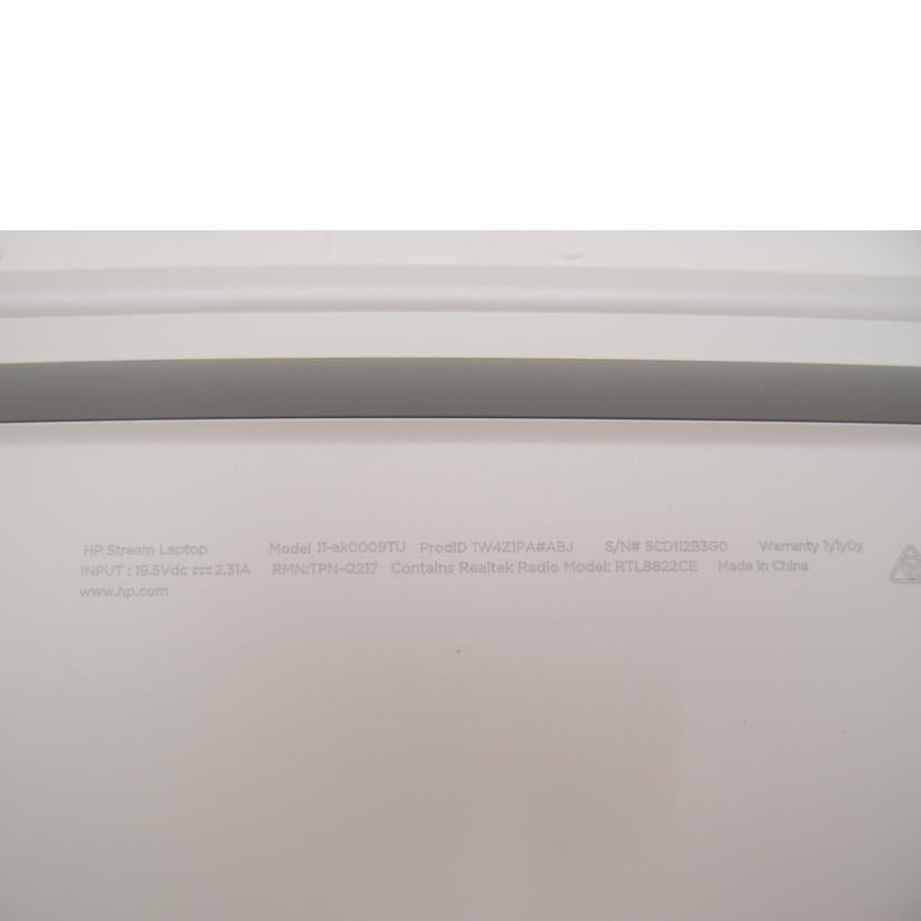 hp エイチピー/HP Stream/ノートパソコン/11-ak0009TU//5CD112B3G0/Aランク/69