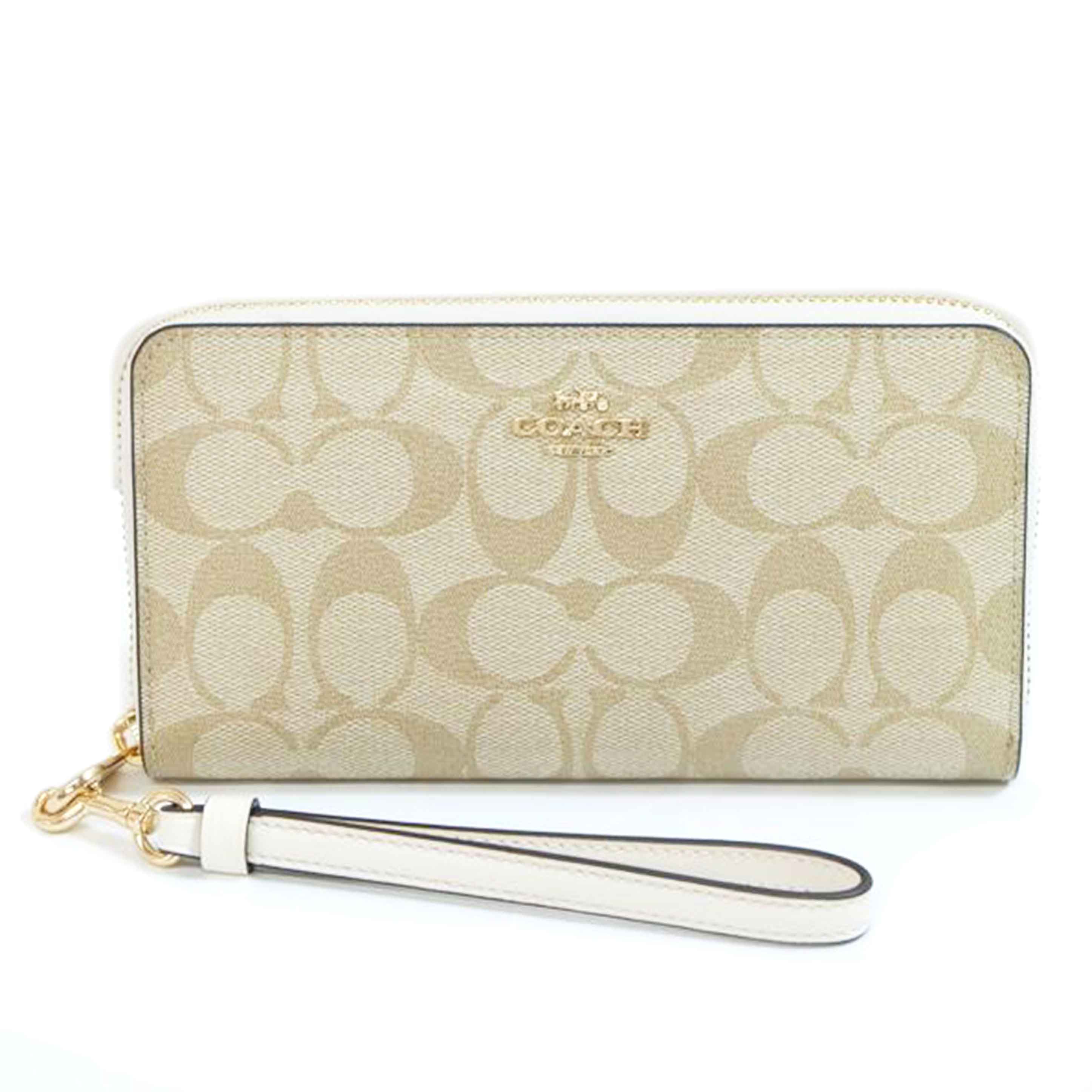 COACH コーチ/シグネチャーロングジップウォレット/ストラップ付き/C4452//A2254/SAランク/71