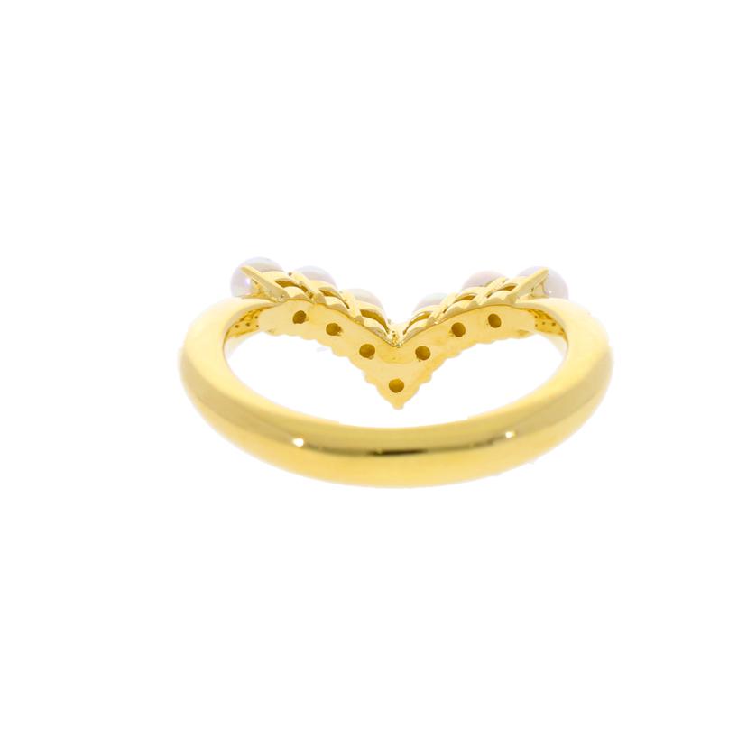 / K18パールリング//Aランク/75