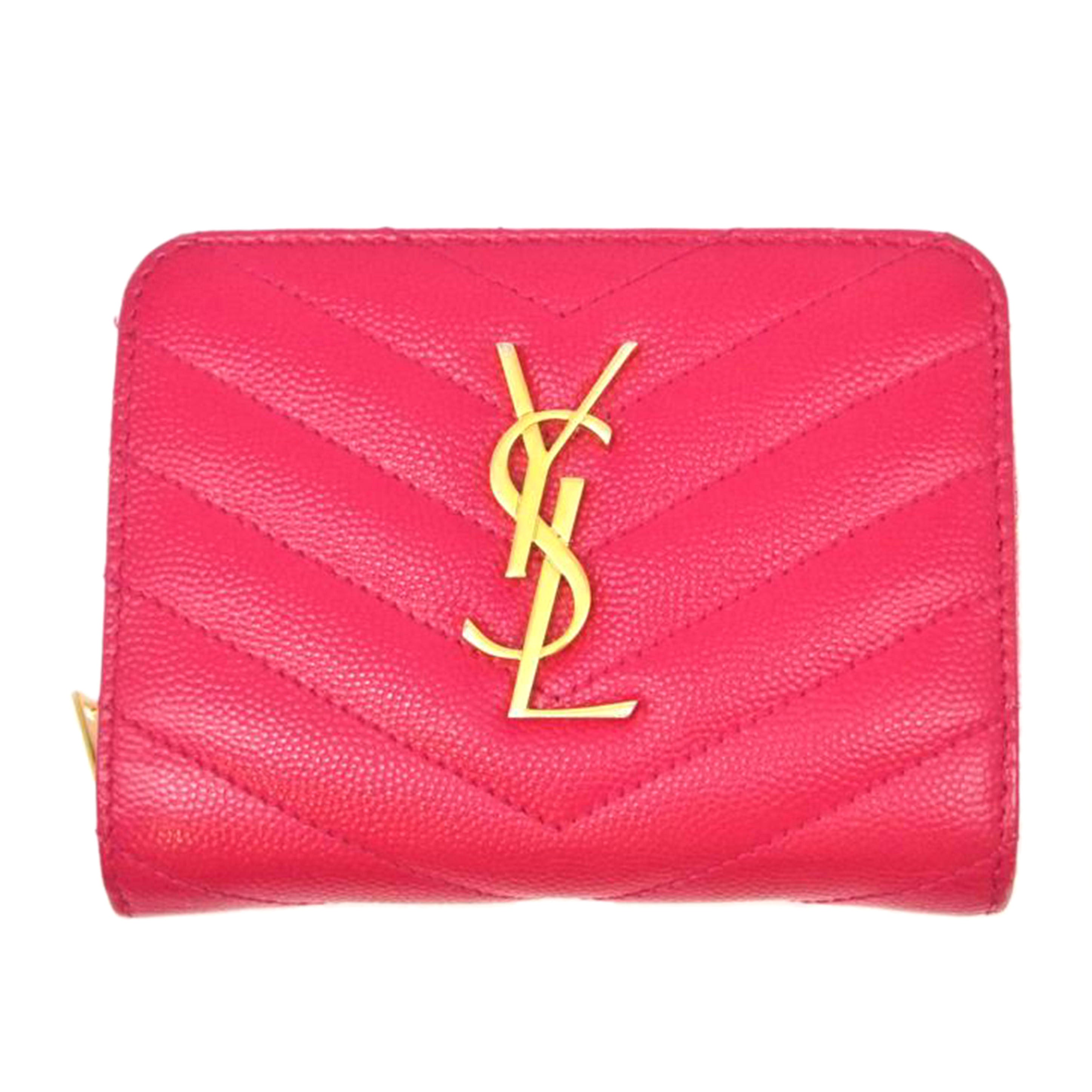 YSL イヴサンローラン/ロゴコパクトジップウォレット/403723//ABランク/91