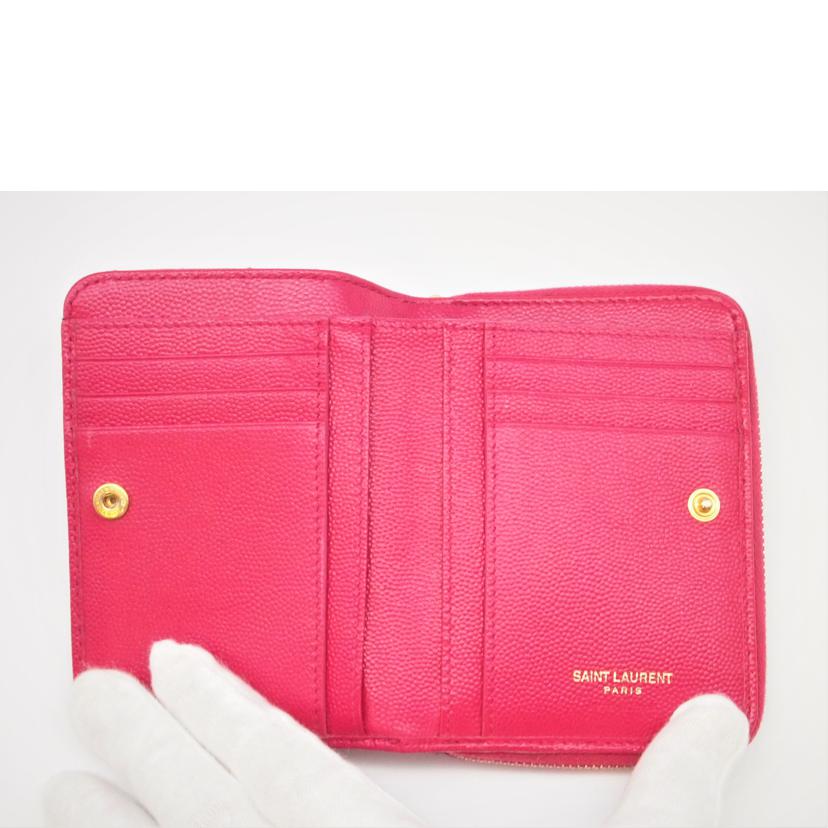 YSL イヴサンローラン/ロゴコパクトジップウォレット/403723//ABランク/91