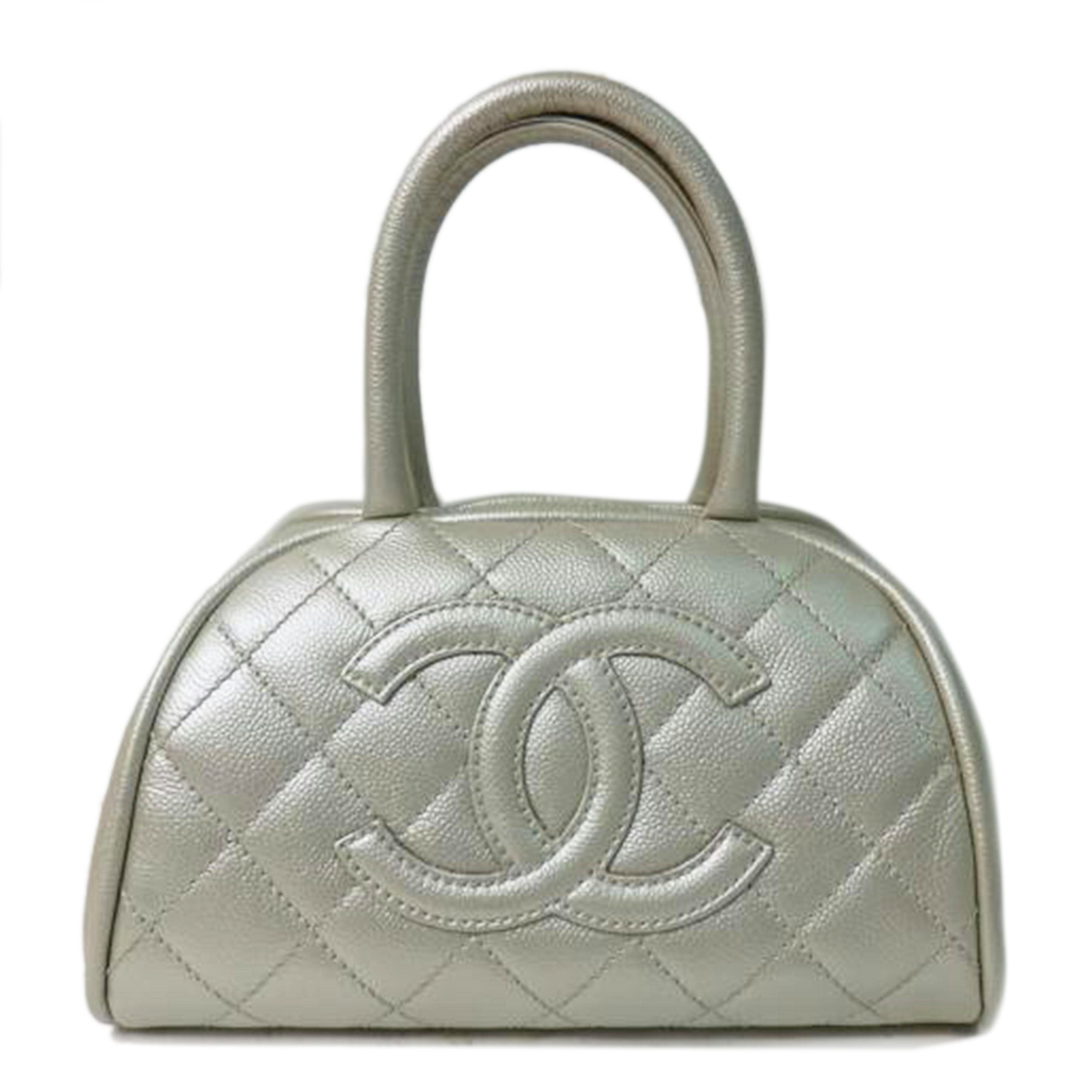 CHANEL シャネル/キャビアスキンココマークミニボストンバッグ/ブロンズ//10565912/Bランク/84