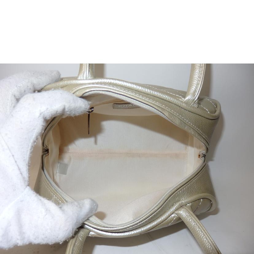 CHANEL シャネル/キャビアスキンココマークミニボストンバッグ/ブロンズ//10565912/Bランク/84